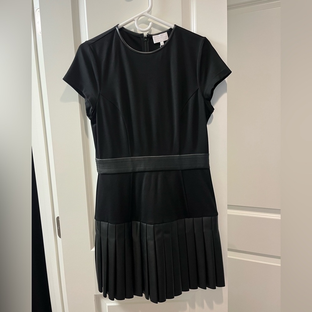 Christy Lynn Black Pleated Mini Dress